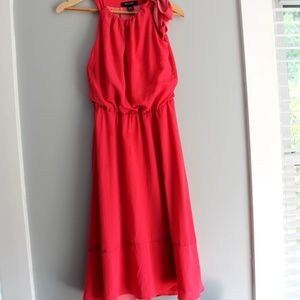 White House Black Market Tie Neck Flow Dress